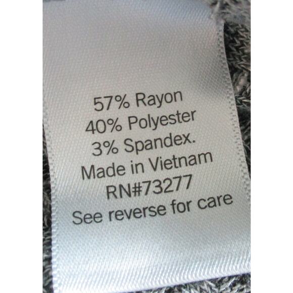 Nine West Women's Gray Long Sleeve Open Front Long Cardigan Sweater Size Small - Picture 9 of 10